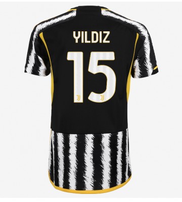 Juventus Kenan Yildiz #15 Primera Equipación Mujer 2023-24 Manga Corta